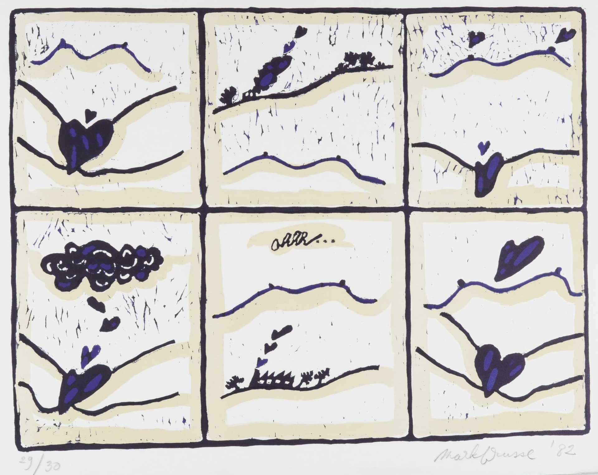 Landschap door Mark Brusse