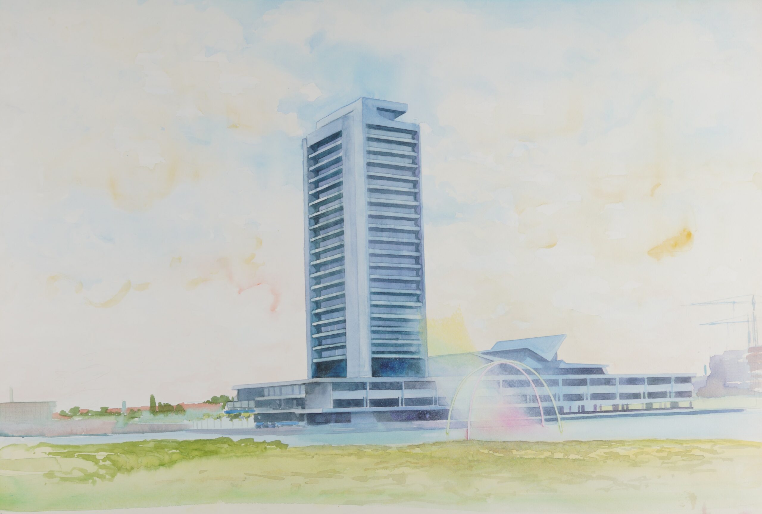 Ontwerp fontein door Leon v.d. Heyden